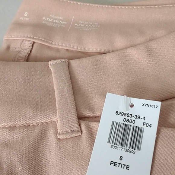 Old Navy Pink Bamboo High-Waisted Pixie Skinny Twill Pants - Picture 5 of 6